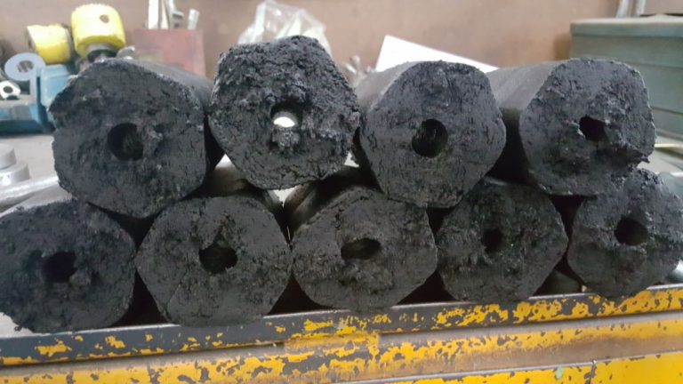 Briquetes cortados